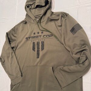 Street Cop Olive Green Logo Hoodie